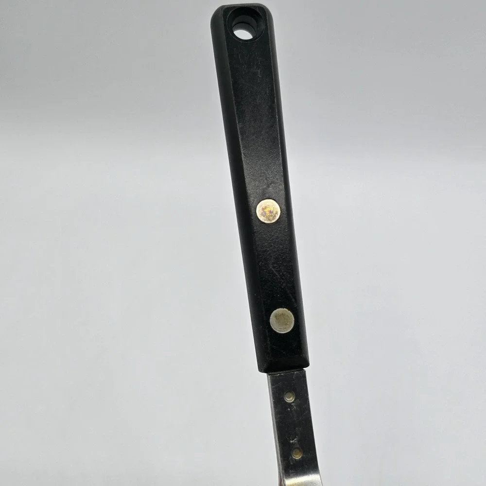 Vtg Ekco Forge Stainless Steel Vegetable Potato Masher  - Black‎ Handle